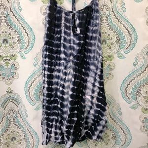 Blue and white tie dye sundress